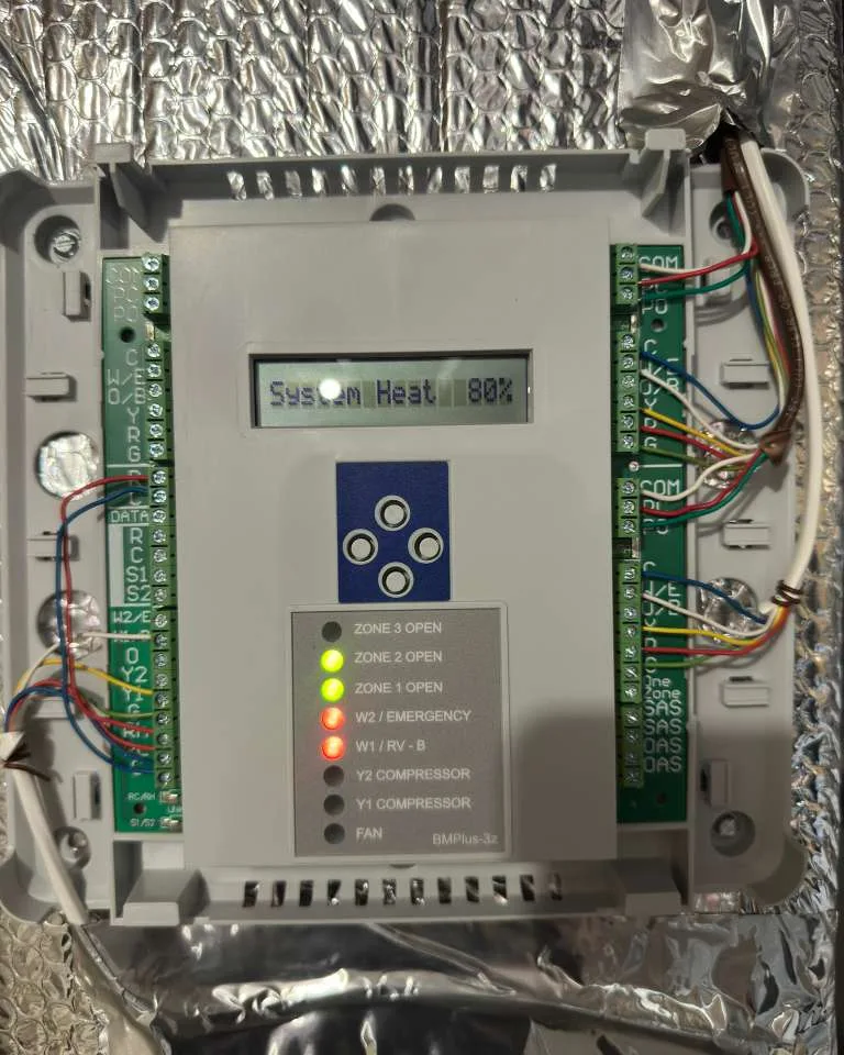 Zoning control board wired and configured by AirPrime