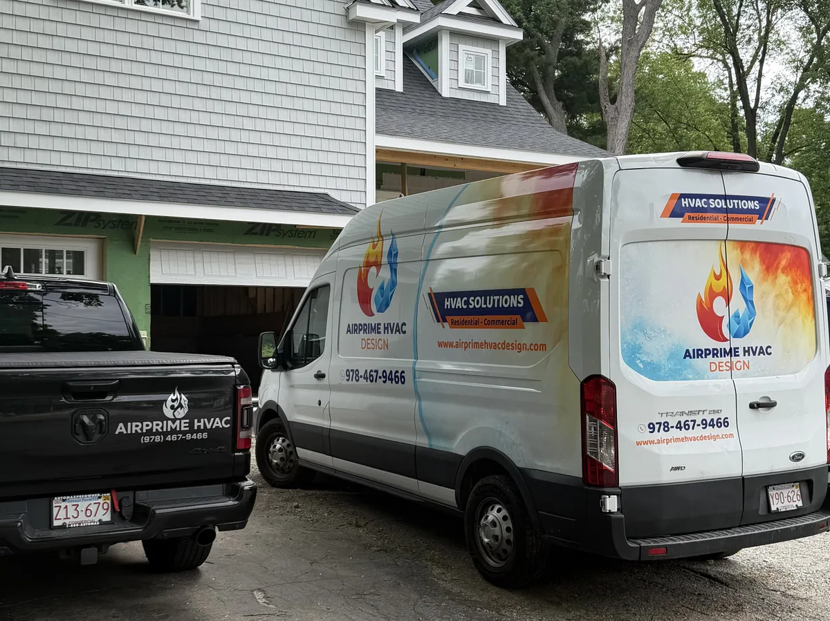 AirPrime branded service van at a project site