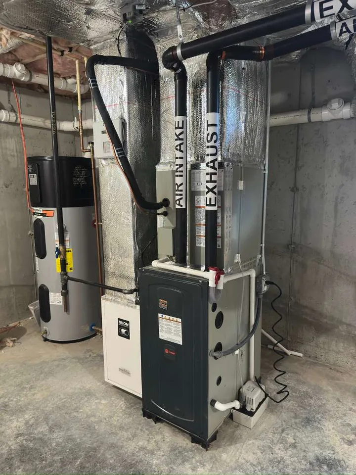 Furnace & water heater, AirPrime installation